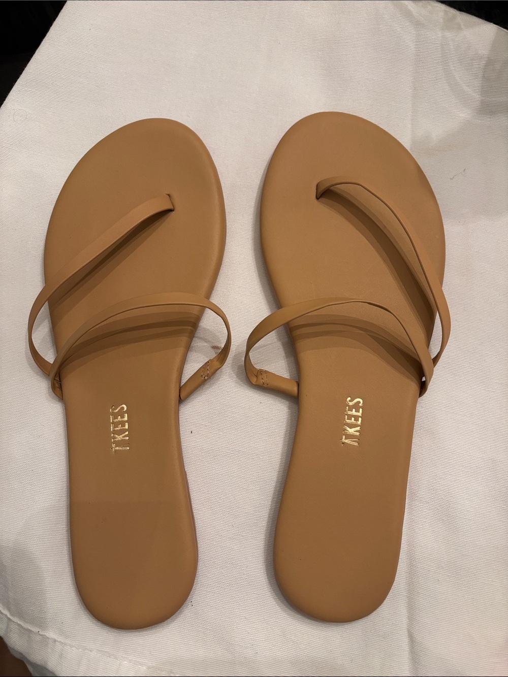 TKEES Nude Beige Minimal Slide Sandal - Picture 6 of 7